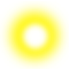 Obraz premium Glowing yellow light effect, blur glowing circle round shape, gradient design element