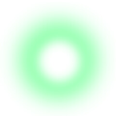 Glowing green light effect, blur glowing circle round shape, gradient design element