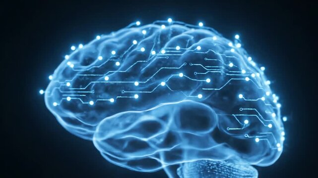 Dynamic glowing neural network pulses with data, representing AI, consciousness, and advanced neuroscience in a futuristic digital realm.