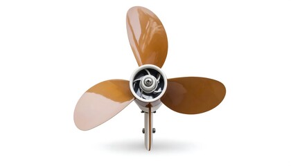 Three-bladed propeller, light brown
