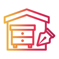 design Line Gradient Icon