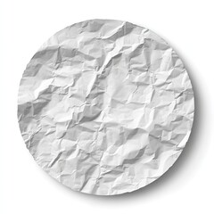Crumpled circular piece of white paper (1)