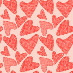 seamless pattern with hearts