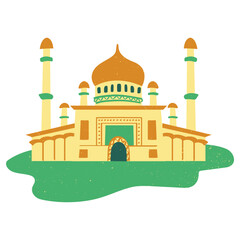 mosque masjid vector illustrration
