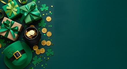 Festive st patrick's day green gifts and lucky charms celebrate ireland's rich heritage