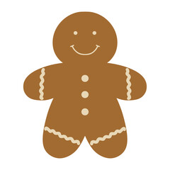 Gingerbread man cookie baking for holiday season