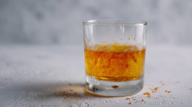 A tumbler of swirling saffron elixir whispers autumn solstice rituals, infused with mystic Diwali glow, and golden alchemy