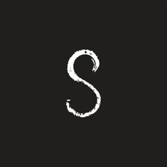 Fototapeta premium Letter S illustration geometric symbol simple logo vector