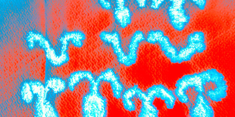 Ethnic Graphic Vintage Asia Fabric. Psychedelic