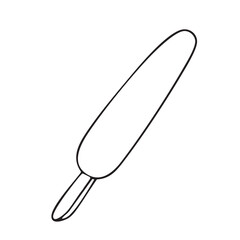 Popsicle illustration. Vector drawing. Outline drawing. Design element for packaging, holidays, and decorations