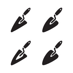 Cement trowel float solid masonry tool icon