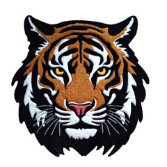 Tiger Head Embroidery Design