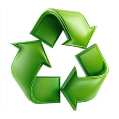 Obraz premium Recycled green arrows symbol