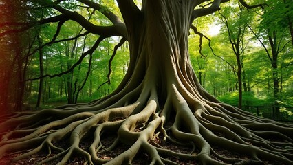 Majestic tree roots 
