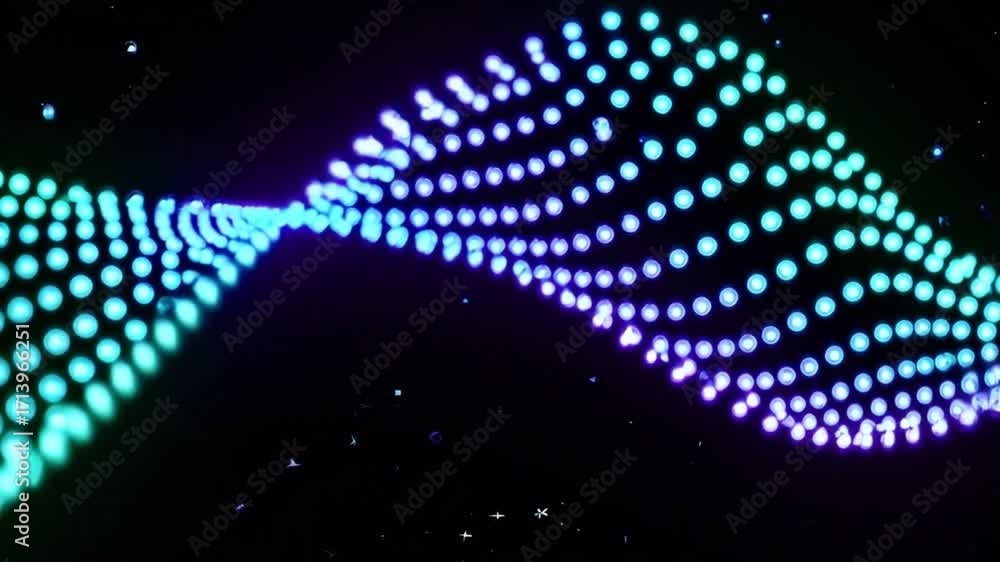 Poster waveform of light: an abstract visual representation of sound waves. the image features a series of 