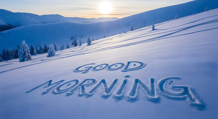 Start your day with a winter wonderland and a message of hope