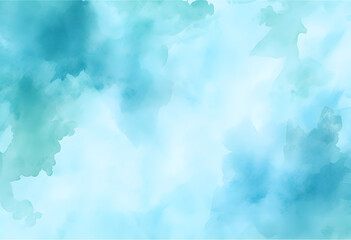 Abstract watercolor background. Winter.