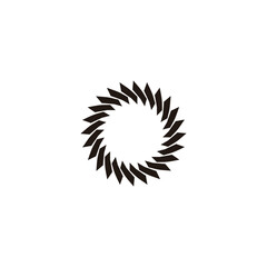 Circle, technology, loading geometric symbol simple logo vector