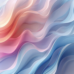 
Minimalist abstract background with smooth gradient waves, pastel colors, clean modern style