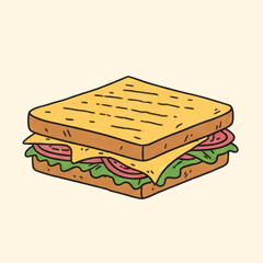 sandwich with cheese