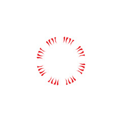 Fires, circle, frame geometric symbol simple logo vector