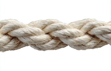 Close-up of braided natural rope