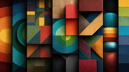 3D abstract shapes and patterns with vibrant colors and dynamic geometry, perfect for modern design, technology themes, and creative visuals. 