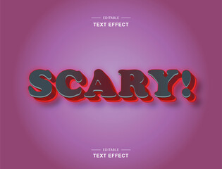 Scary! 3d Editable Text Effect