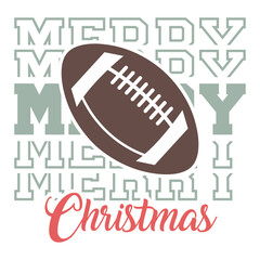Merry Christmas Typography Illustration Design