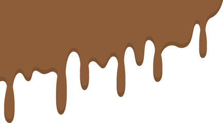 melted chocolate dripping