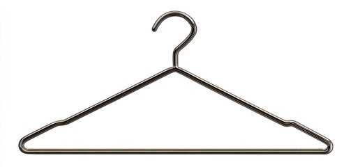 A simple, metal, triangle-shaped hanger