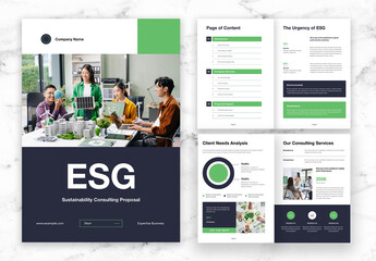 Green Black ESG Sustainability Consulting Proposal