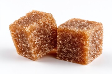 Two light brown sugar cubes (2)