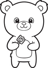 Obraz premium teddy bear cartoon