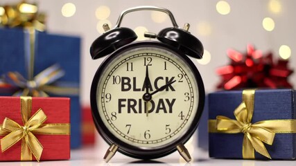 Black Friday Countdown: Gifts, Clock, Festive Lights!