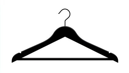 Black wooden hanger silhouette