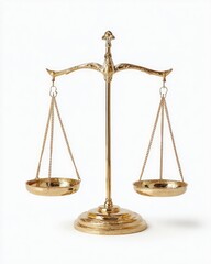 Ornate gold-colored balance scales