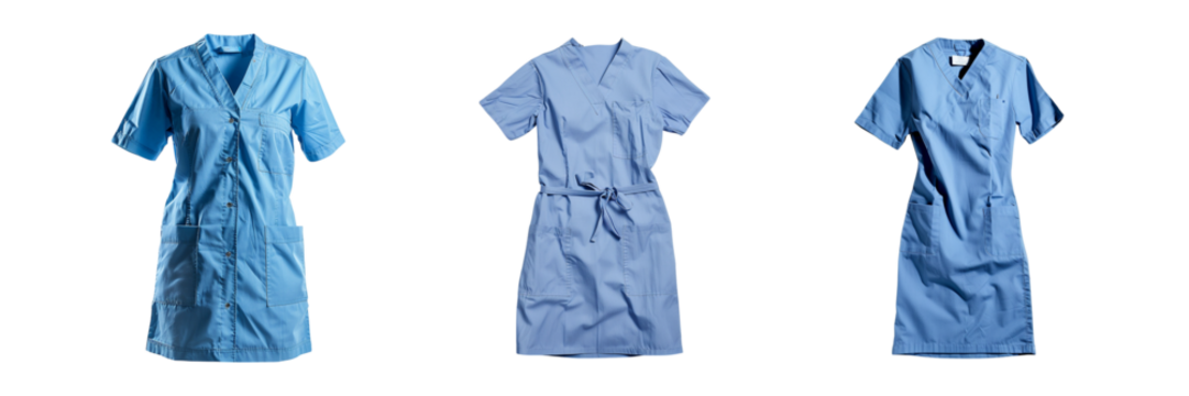Light blue medical scrubs designed for doctors nurses healthcare professionals - Powered by Adobe