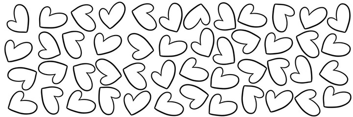 Heart shape Seamless pattern background, wallpaper, fashion textile texture, love, 14 February 