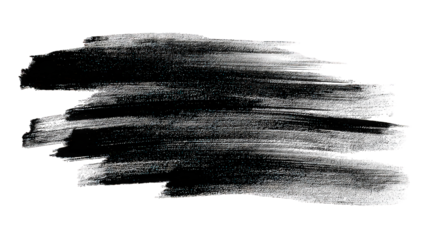 Abstract Silver Gray Brush Stroke Texture on Black Background