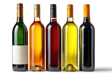 Rows of wine bottles in various colors