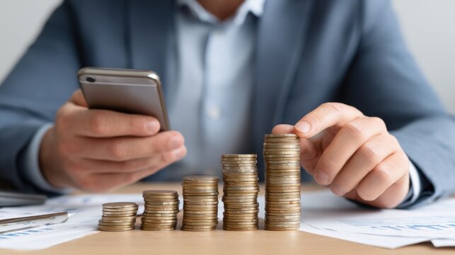 A man engaged with his smartphone in a busy urban setting showcasing modern technology and daily life filled with communication and connectivity