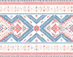 Abstract tribal patterned border