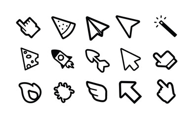 Stylized Custom Cursor Graphic Pack