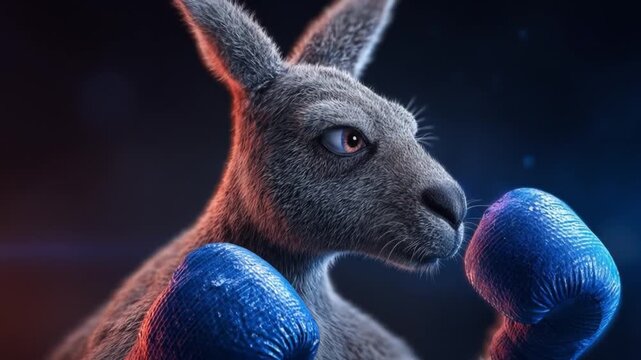 Kangaroo boxing