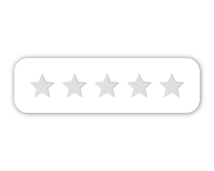 0 star rating PNG with transparent background, worst customer review feedback icon showing complete dissatisfaction and failure