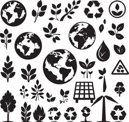 Eco Nature Black Silhouette Collection