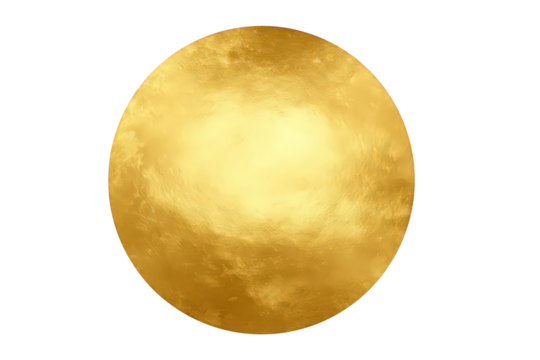 Golden Circle With Glittering Texture