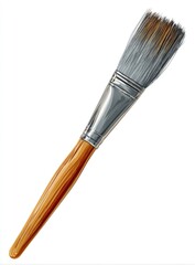Fototapeta premium Paintbrush with a wooden handle