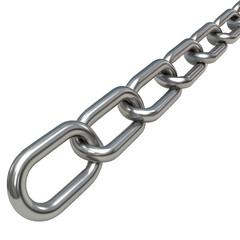 Obraz premium A metal chain isolated on transparent background